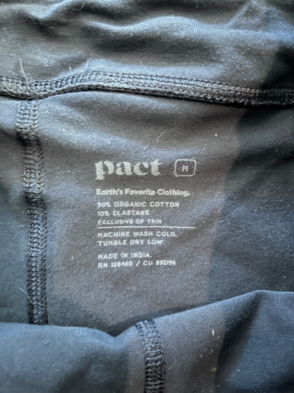 Pact Navy Cotton skort, size medium - Picture 3 of 4